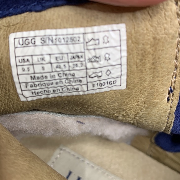 UGG Blue Fringe Ankle Boots - Picture 10 of 13